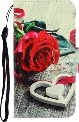 Mobigear Design - Coque Xiaomi Redmi 9C Etui Portefeuille - Des roses