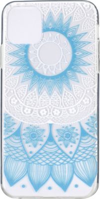 Mobigear Design - Coque Apple iPhone 12 Coque arrière en TPU Souple - Mandala Blue