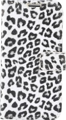 Mobigear Leopard - Coque Apple iPhone 12 Pro Etui Portefeuille - Blanc