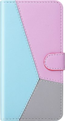 Mobigear Design - Coque Apple iPhone 12 Pro Etui Portefeuille - Bleu / Rose / Violet