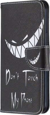 Mobigear Design - Coque Apple iPhone 12 Pro Max Etui Portefeuille - Do Not Touch