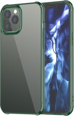 Mobigear Crystal - Coque Apple iPhone 12 Mini Coque Arrière Rigide - Transparent / Vert