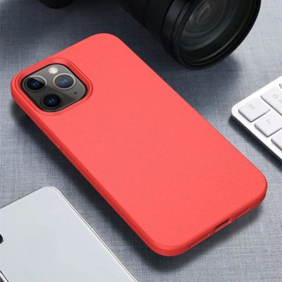 Mobigear Bio - Coque Apple iPhone 12 Pro Coque arrière en Eco-Friendly - Rouge