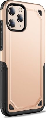 Mobigear Slim Armor - Coque Apple iPhone 12 Pro Coque Arrière Rigide Antichoc - Or
