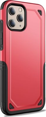 Mobigear Slim Armor - Coque Apple iPhone 12 Mini Coque Arrière Rigide Antichoc - Rouge