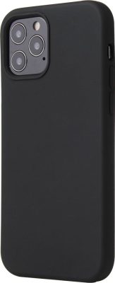 Mobigear Rubber Touch - Coque Apple iPhone 12 Pro Coque Arrière Rigide - Noir
