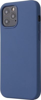 Mobigear Rubber Touch - Coque Apple iPhone 12 Pro Max Coque Arrière Rigide - Bleu Marin