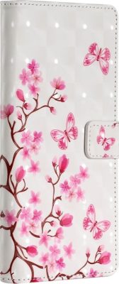 Mobigear Design - Coque Apple iPhone 12 Pro Max Etui Portefeuille - Fleur