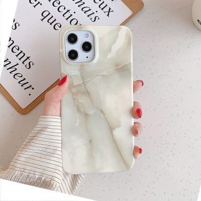 Mobigear Marble - Coque Apple iPhone 12 Mini Coque arrière en TPU Souple - Blanc