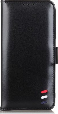 Mobigear Stripe - Coque Apple iPhone 12 Mini Etui Portefeuille - Noir
