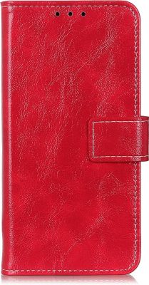 Mobigear Basic - Coque Samsung Galaxy A42 5G Etui Portefeuille - Rouge