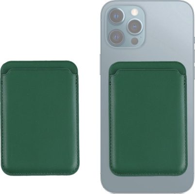 Mobigear Wallet - Porte Cartes de Crédit - 3 Cartes - Compatible MagSafe - Vert