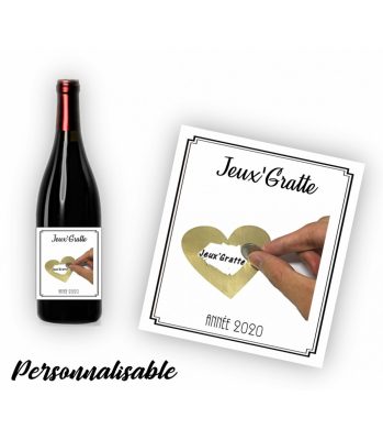 Étiquette pour bouteille de vin ou de champagne personnalisable avec votre logo