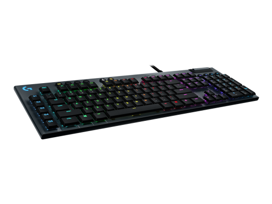 G815 Clavier gaming mécanique LIGHTSYNCRVB - Noir Anglais Royaume-Uni (Qwerty) Tactile