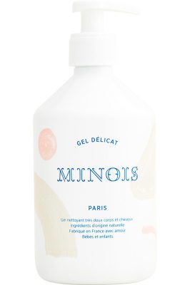 Gel délicat nettoyant bébé enfant corps & cheveux rechargeable - 500ml                                - Minois Paris