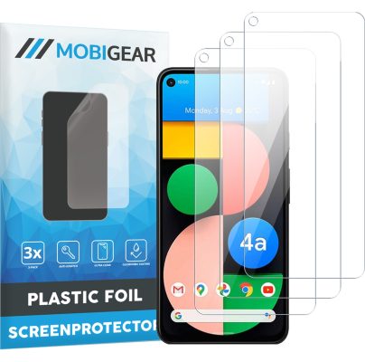 Mobigear - Google Pixel 5a 5G Protection d'écran Film - Compatible Coque (Lot de 3)