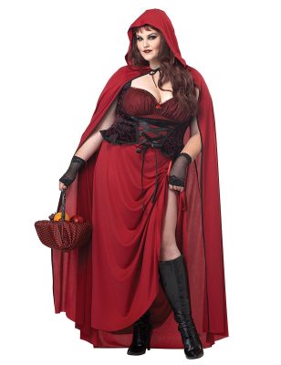 Déguisement Petit chaperon rouge gothique grande taille femme