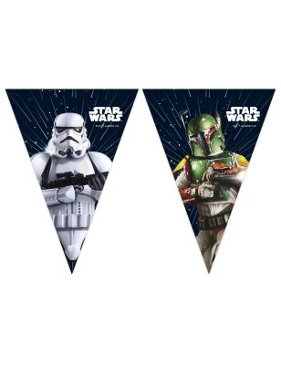 Guirlande fanions en papier Star Wars Galaxy 2