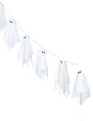 Guirlande fantômes lumineux Halloween 150 cm