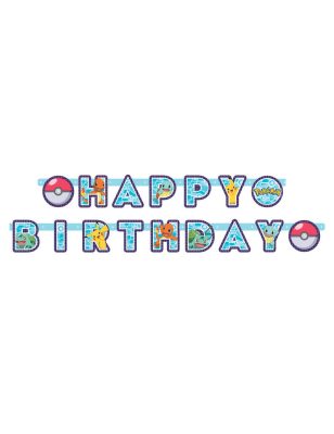 Guirlande Happy Birthday Pokémon 218 x 12 cm
