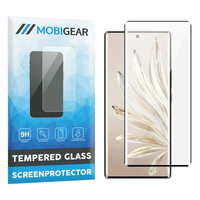 Mobigear Premium - HONOR 70 Verre trempé Protection d'écran - Compatible Coque - Noir