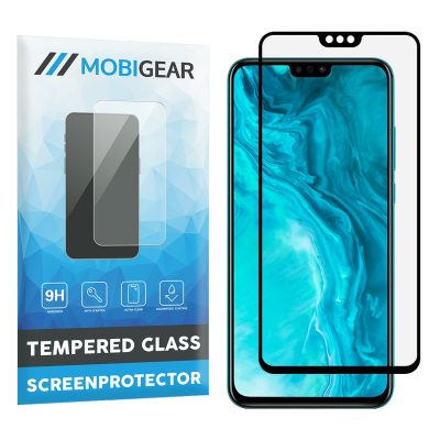 Mobigear Premium - HONOR 9X Lite Verre trempé Protection d'écran - Compatible Coque - Noir