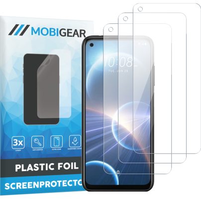Mobigear - HTC Desire 22 Pro Protection d'écran Film - Compatible Coque (Lot de 3)