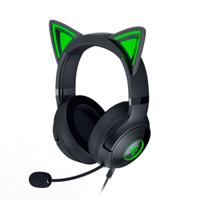 Razer Kraken Kitty V2 - USB Headset with RGB Kitty Ears - Black