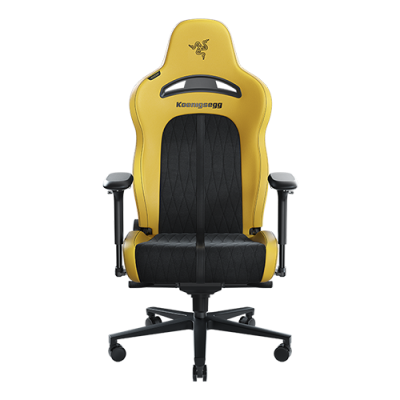 Razer Enki Pro - Koenigsegg Edition - Premium Gaming Chair with Alcantara® Leather for All-Day Comfort - Designed for All-day Comfort - Built-in Lumbar Arch