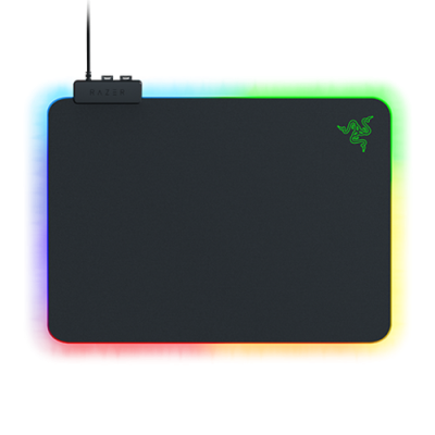 Razer Firefly V2 RGB Gaming Mouse Pad - Chroma RGB Lighting - Micro-textured Surface - Built-in Cable Catch - Non-slip Rubber Base