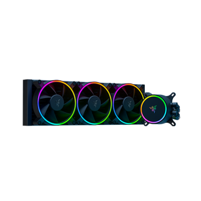 Razer Hanbo Chroma RGB AIO Liquid Cooler 360MM (aRGB Pump Cap) - All-In-One Liquid Coolers - Ultimate AIO Design - Quiet