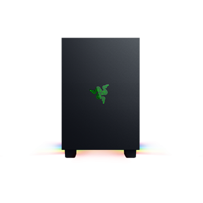 Razer Tomahawk Mini-ITX - Mini-ITX Gaming Chassis with Razer Chroma RGB - Dual-Sided Tempered Glass Swivel Doors - Powered by Razer Chroma™ RGB - Ventilated top panel and dust filters
