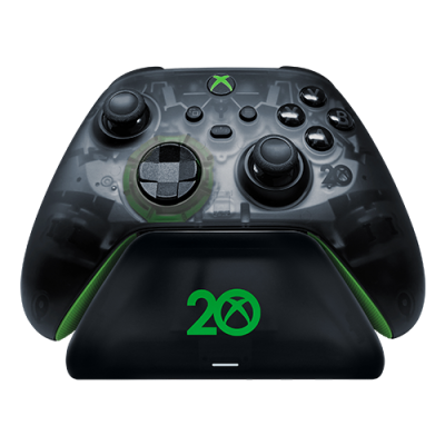 Razer Universal Quick Charging Stand for Xbox – Xbox 20th Anniversary Limited Edition - Quick Charging Stand for Xbox Wireless Controllers - Matching Xbox 20th Anniversary Theme - Quick Charge - Magnetic Contact System
