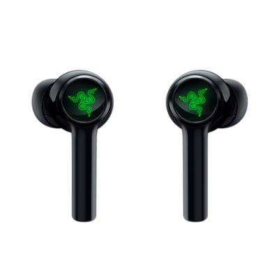 Razer Hammerhead True Wireless Earbuds with Razer Chroma RGB - Active Noise Cancellation (ANC) Technology - Up to 32 Hours Battery Life - 60ms Low Latency Gaming Mode - Black