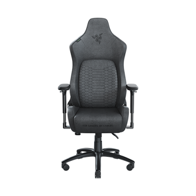 Razer Iskur Gaming Chair with Built-in Ergonomic Lumbar Support System - Multi-Layered Synthetic Leather - High Density Foam Cushions - Dark Gray Fabric - XL