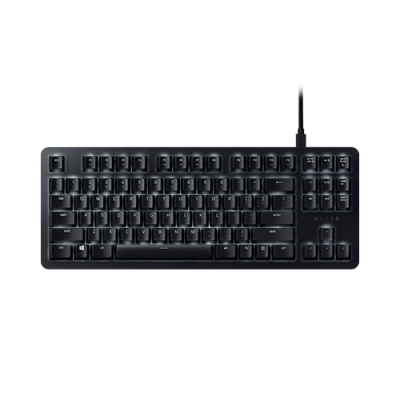 Razer BlackWidow Lite Mechanical Gaming Keyboard - TKL Tenkeyless - Orange Switch (Tactile & Silent) - Compact Design - German Layout - Black