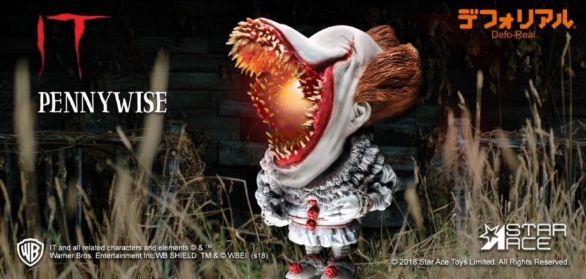 Star Ace IT 2017: Scary with Light Pennywise Defo-Real Soft Vinyl Statue