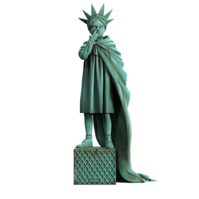 Mighty Jaxx Liberty Girl Freedom Edition by Brandalised Designer Statue
