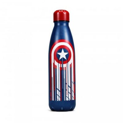 Half Moon  Bay Marvel: Captain America Shield Metal Water Bottle