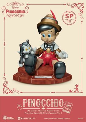 Beast Kingdom Disney: Pinocchio - Master Craft Pinocchio Wooden Version Special Edition Statue