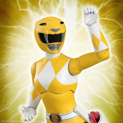 SUPER 7 Mighty Morphin' Power Rangers: Ultimates Wave 1 - Yellow Ranger 7 inch Action Figure