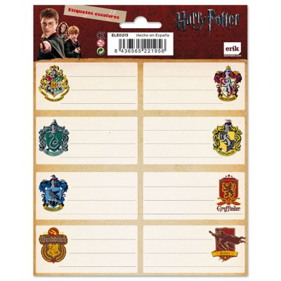 Harry Potter - Crests Self-adhesive 16x  HogwartsSchool Labels