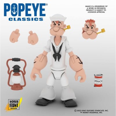 Boss Fight Studio Popeye: Wave 2 - Popeye White Sailor Suit Action Figure