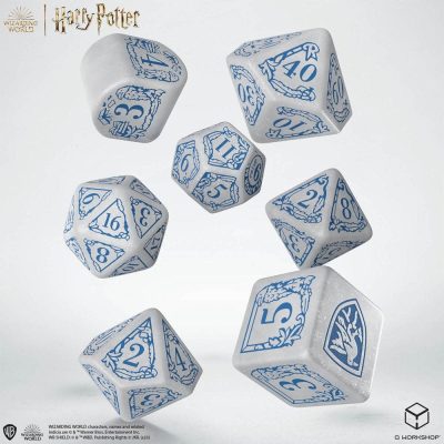 Q Workshop Harry Potter Dice Set Ravenclaw Modern Dice Set - White (7)