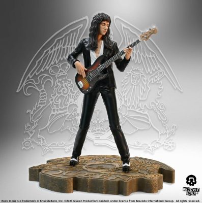 Knucklebonz Rock Iconz : Statue à l'échelle 1:9 de Queen II - John Deacon