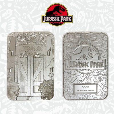 Fanattik Jurassic Park: Welcome Gates Ignot Limited Edition plaqué argent