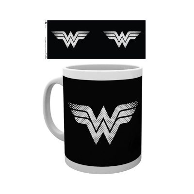 Hole In The Wall DC Comics Wonder Woman Monotone Logo - Mug