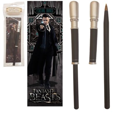 The Noble Collection Fantastic Beasts: Percival Graves Wand Pen and Bookmark
