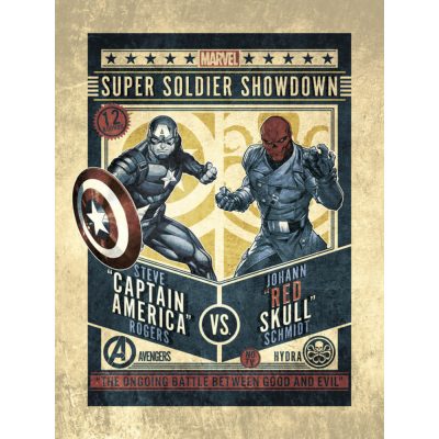 Grupoerik Marvel Comics: Captain America VS Red Skull Print