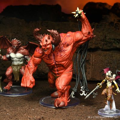 wizkids Dungeons and Dragons: Icons of the Realms - Archdevils Hutijin Moloch Titivilus Miniature Set